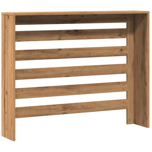  kézműves tölgy színű szerelt fa radiátorburkolat 104x20x82 cm