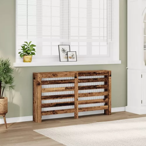  antik fa színű szerelt fa radiátorburkolat 149 x 20 x 82 cm