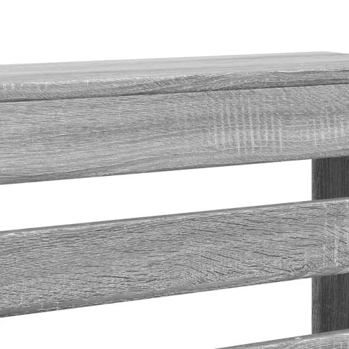  szürke sonoma szerelt fa radiátorburkolat 205x21,5x83,5 cm