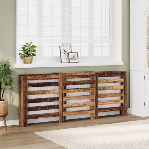  antik fa színű szerelt fa radiátorburkolat 205 x 21, 5x 83,5 cm