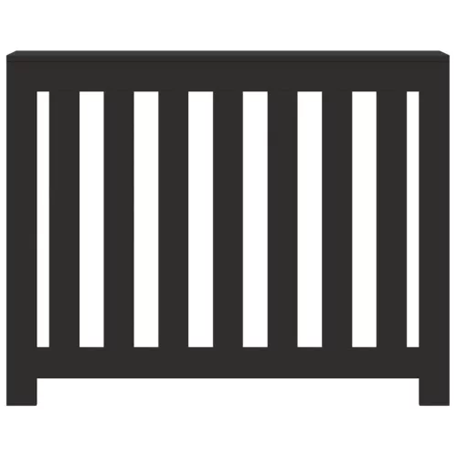  fekete szerelt fa radiátorburkolat 104 x 20 x 82 cm