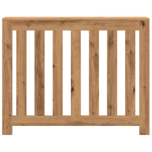  kézműves tölgy színű szerelt fa radiátorburkolat 104x20x82 cm