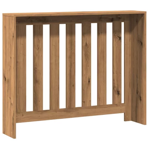  kézműves tölgy színű szerelt fa radiátorburkolat 104x20x82 cm