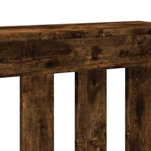  füstös tölgy színű szerelt fa radiátorburkolat 149 x 20 x 82 cm