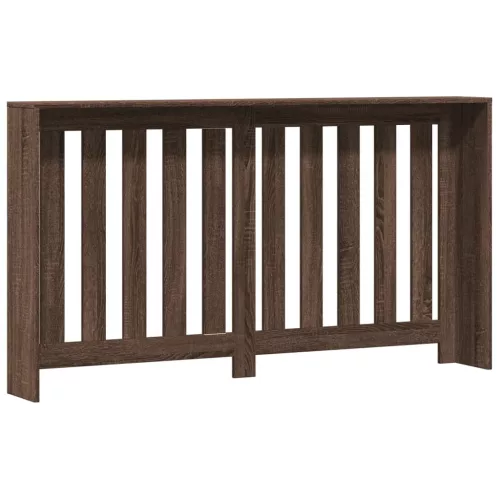  barna tölgyszínű szerelt fa radiátorburkolat 149 x 20 x 82 cm