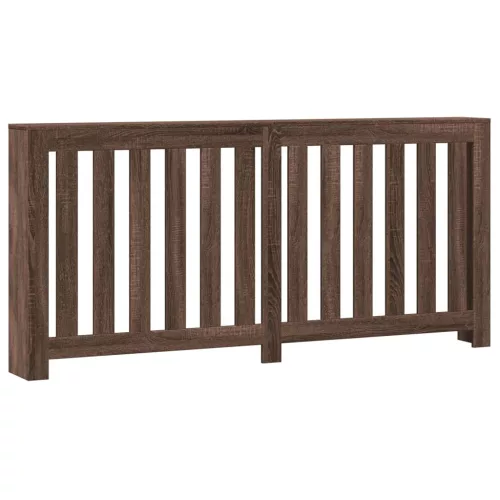  barna tölgy színű szerelt fa radiátorburkolat 175 x 20 x 82 cm