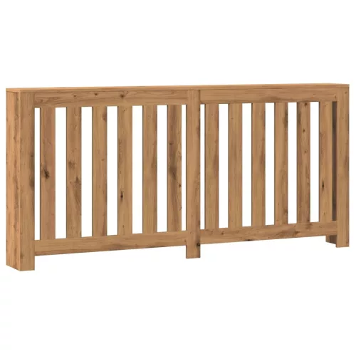  kézműves tölgy színű szerelt fa radiátorburkolat 175x20x82 cm