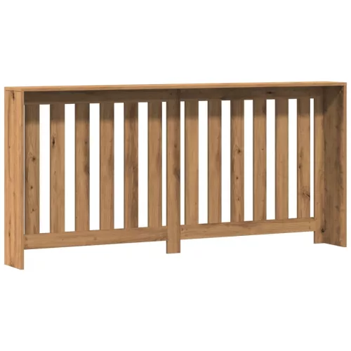  kézműves tölgy színű szerelt fa radiátorburkolat 175x20x82 cm