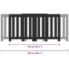  fekete szerelt fa radiátorburkolat 205 x 21,5 x 83,5 cm