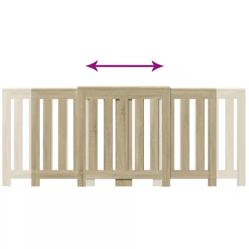  sonoma tölgy szerelt fa radiátorburkolat 205 x 21,5 x 83,5 cm