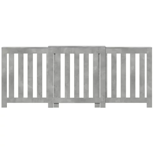  betonszürke szerelt fa radiátorburkolat 205 x 21,5 x 83,5 cm