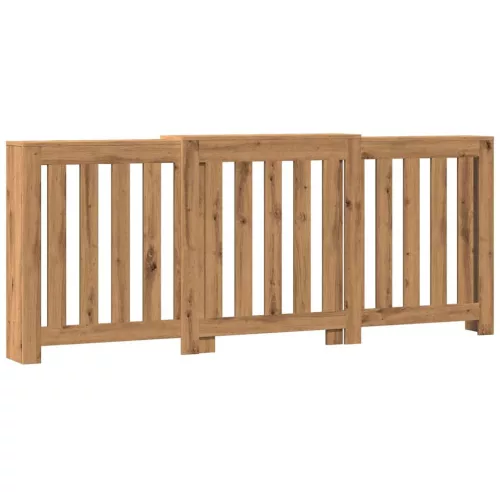  kézműves tölgy szerelt fa radiátorburkolat 205 x 21,5 x 83,5 cm