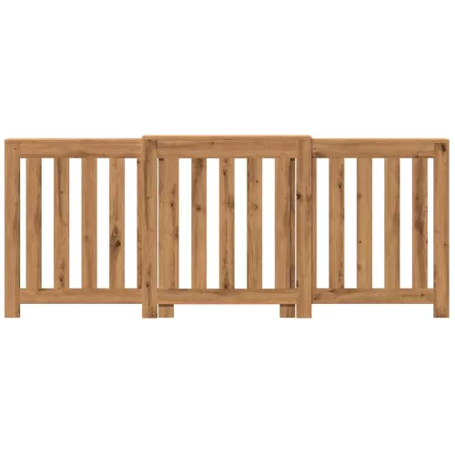  kézműves tölgy szerelt fa radiátorburkolat 205 x 21,5 x 83,5 cm