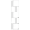  5 szintes fehér szerelt fa könyvespolc 45 x 23,5 x 162,5 cm