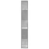  5 szintes betonszürke szerelt fa könyvespolc 45x23,5x162,5 cm