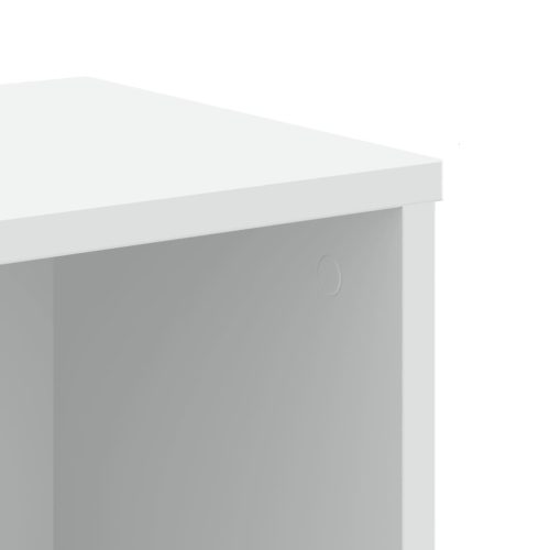  fehér szerelt fa könyvespolc 50 x 25 x 105 cm