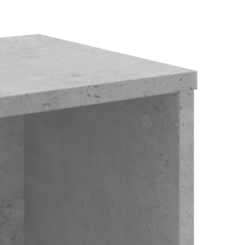  betonszürke szerelt fa könyvespolc 50x25x105 cm