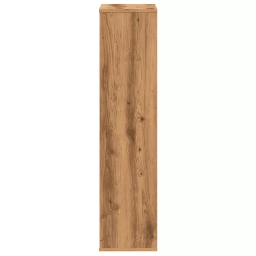  kézműves tölgy szerelt fa könyvespolc 50 x 25 x 105 cm