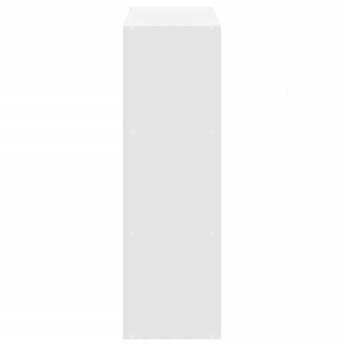  fehér szerelt fa könyvespolc 102 x 32 x 102 cm