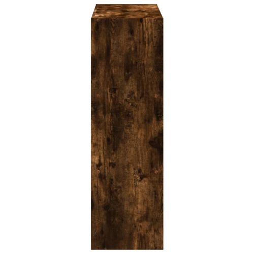  füstös tölgy színű szerelt fa könyvespolc 102 x 32 x 102 cm