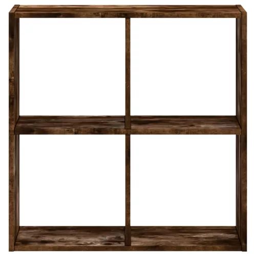  füstös tölgy színű szerelt fa könyvespolc 68,5 x 32 x 68,5 cm