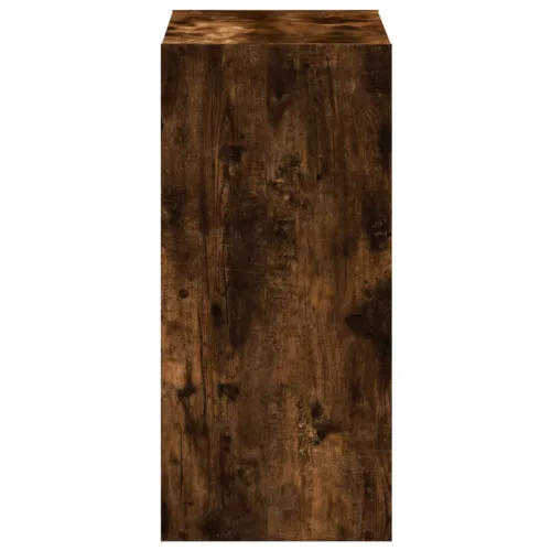  füstös tölgy színű szerelt fa könyvespolc 68,5 x 32 x 68,5 cm