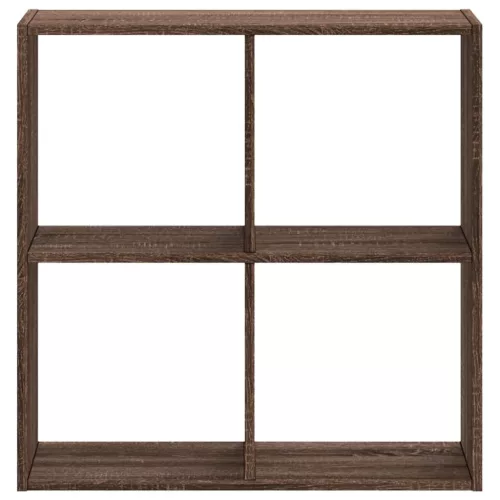  füstös tölgy színű szerelt fa könyvespolc 68,5 x 32 x 68,5 cm