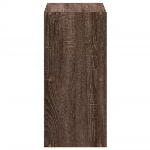  füstös tölgy színű szerelt fa könyvespolc 68,5 x 32 x 68,5 cm