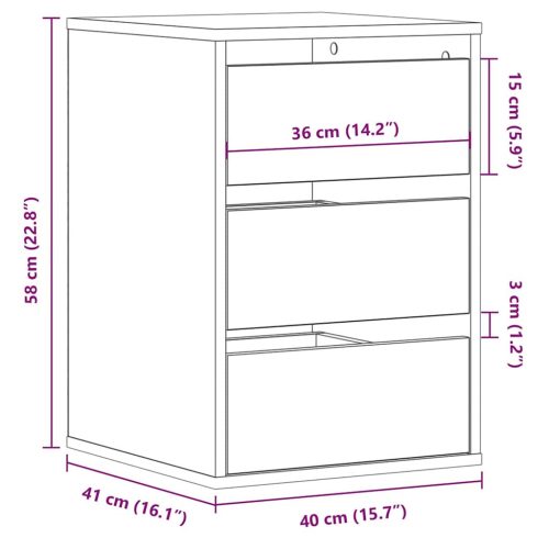  kézműves tölgy szerelt fa sarok komód 40 x 41 x 58 cm