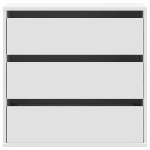  fehér szerelt fa fiókos sarokszekrény 60 x 41 x 58 cm