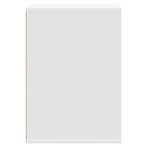  fehér szerelt fa fiókos sarokszekrény 60 x 41 x 58 cm