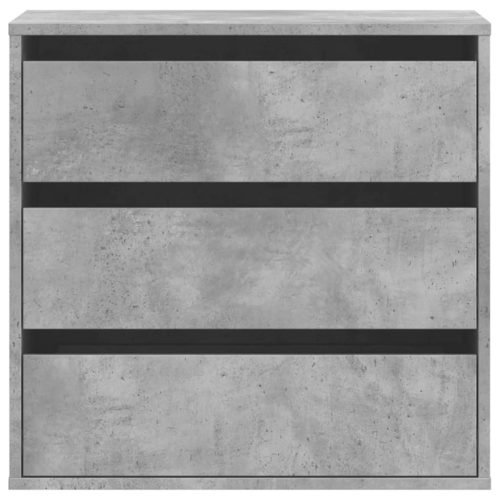  betonszürke szerelt fa fiókos sarokszekrény 60 x 41 x 58 cm