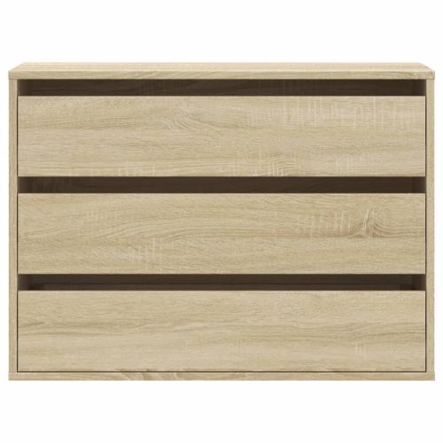  sonoma tölgy színű szerelt fa fiókos sarokszekrény 80x41x58 cm