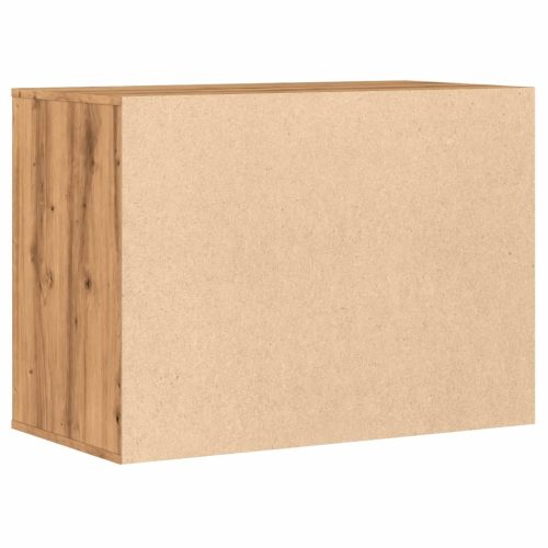  kézműves tölgy szerelt fa fiókos sarokszekrény 80 x 41 x 58 cm