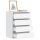 fehér szerelt fa fiókos sarokszekrény 60 x 41 x 76 cm