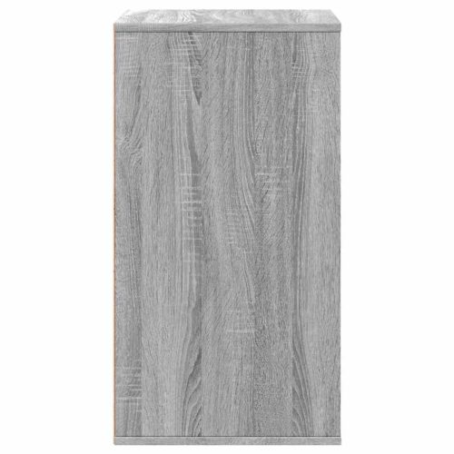  szürke sonoma színű szerelt fa fiókos sarokszekrény 60x41x76 cm