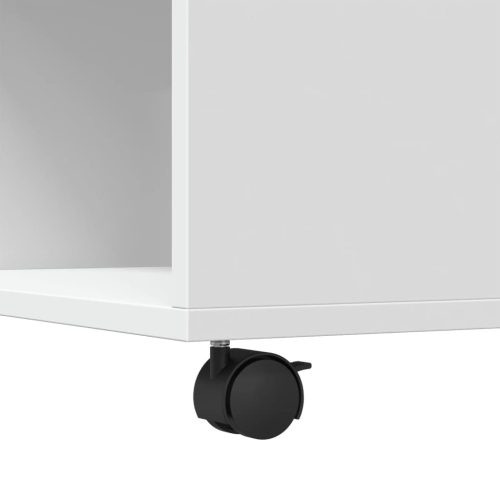  fehér szerelt fa dohányzóasztal 80x80x40 cm