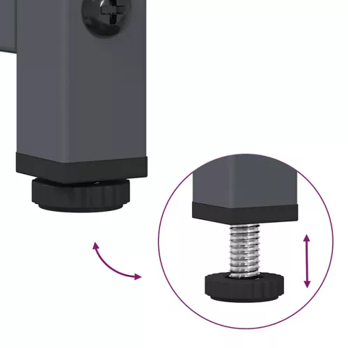  antracit hidegen hengerelt acél éjjeliszekrény 36x39x60,5 cm