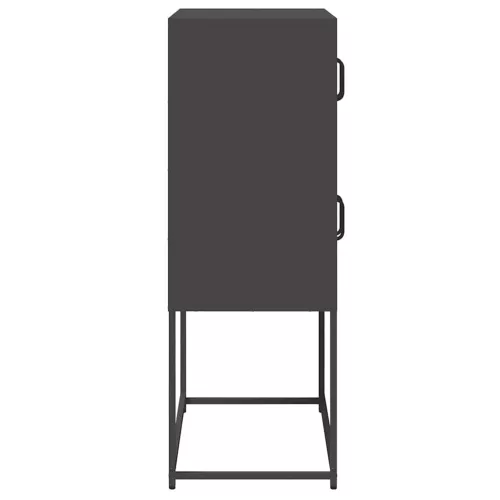  Magastábla Fekete 68x39x107 cm Acél
