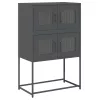  Highboard antracit 68x39x107 cm Acél