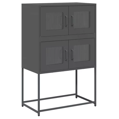  Highboard antracit 68x39x107 cm Acél