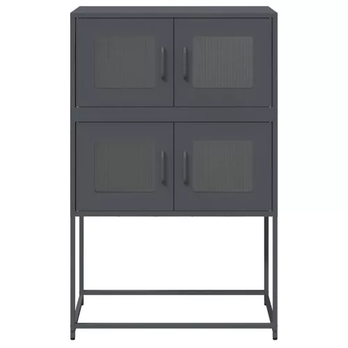  Highboard antracit 68x39x107 cm Acél