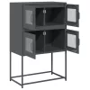  Highboard antracit 68x39x107 cm Acél