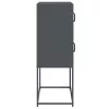  Highboard antracit 68x39x107 cm Acél