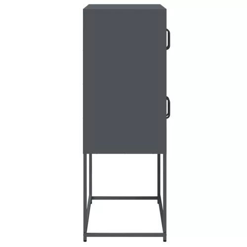  Highboard antracit 68x39x107 cm Acél
