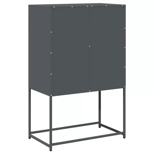  Highboard antracit 68x39x107 cm Acél