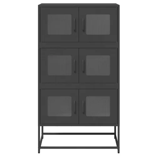  Magastábla Fekete 68x39x123 cm Acél