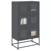  Highboard antracit 68x39x123 cm Acél