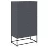  Highboard antracit 68x39x123 cm Acél