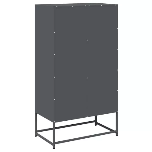  Highboard antracit 68x39x123 cm Acél